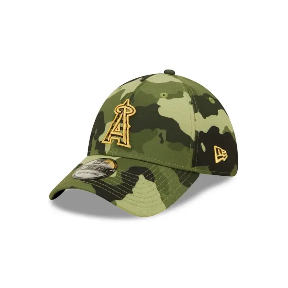 Los Angeles Angels New Era 2022 Armed Forces Day 39THIRTY Flex Hat - Camo